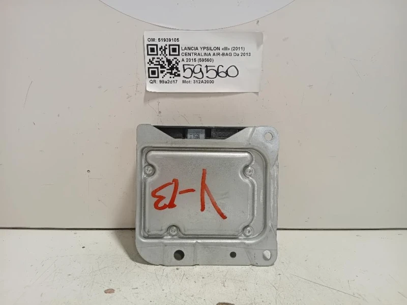 Centralina Air-bag 51939105 Lancia Ypsilon III 2011