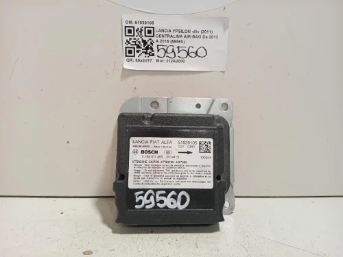 Centralina Air-bag 51939105 Lancia Ypsilon III 2011