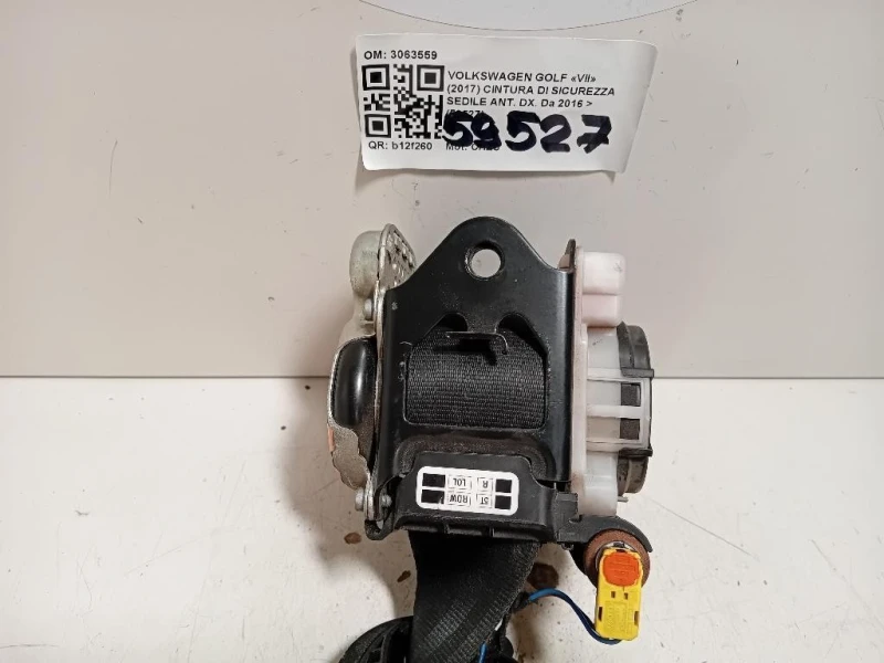 Cintura DI Sicurezza Sedile ANT DX 5G4857706RAA Volkswagen GOLF VII 2017