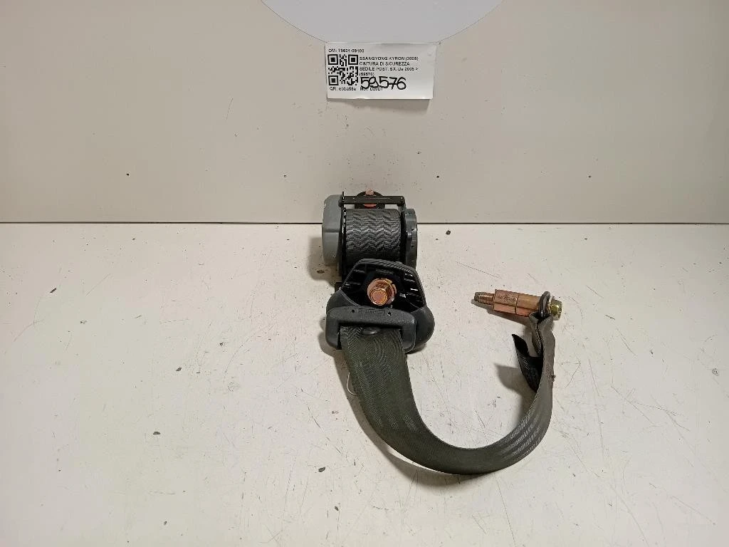 Cintura DI Sicurezza Sedile POST SX 75601-09100 Ssangyong Kyron 2005