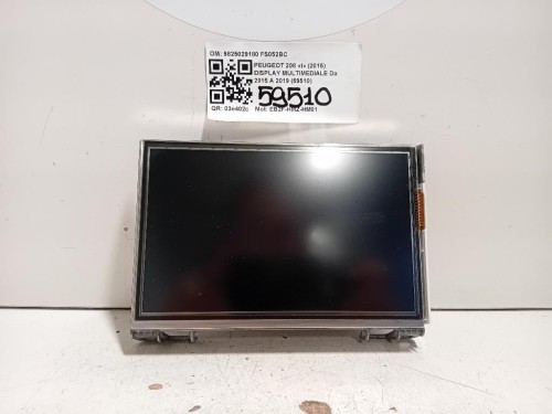 Display Multimediale 9825029180 Peugeot 208 I 2015