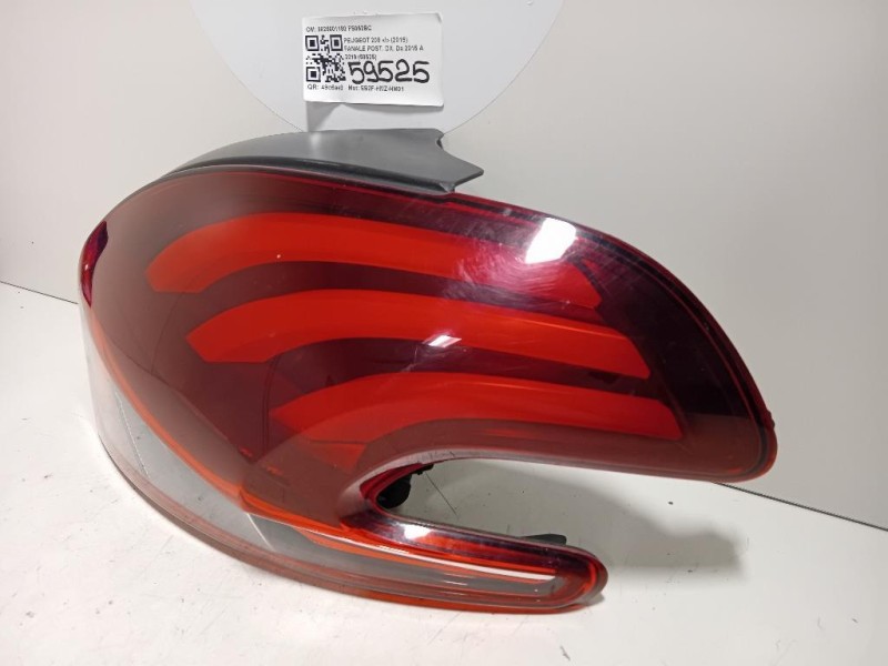 Fanale POST DX 9825601180 Peugeot 208 I 2015