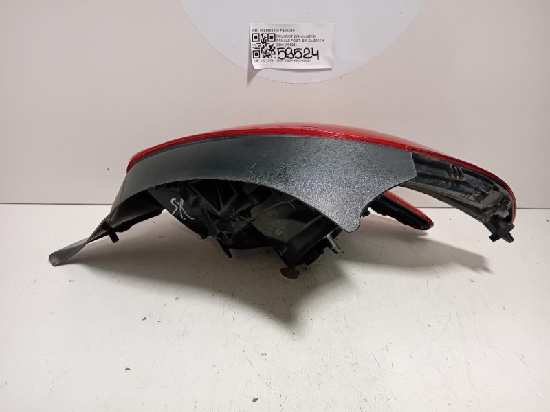 Fanale POST SX 9825601280 Peugeot 208 I 2015