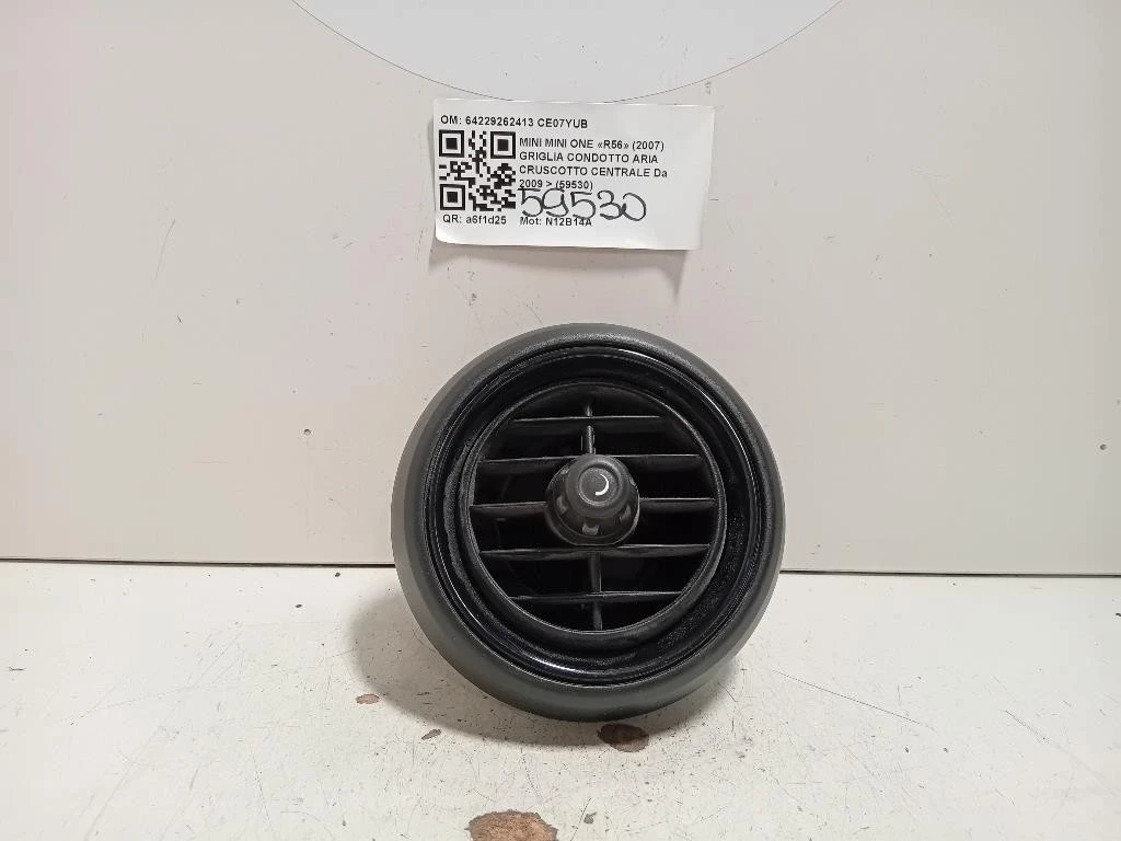 Griglia Condotto ARIA Cruscotto Centrale 64229262413 Mini MINI ONE R56 2007