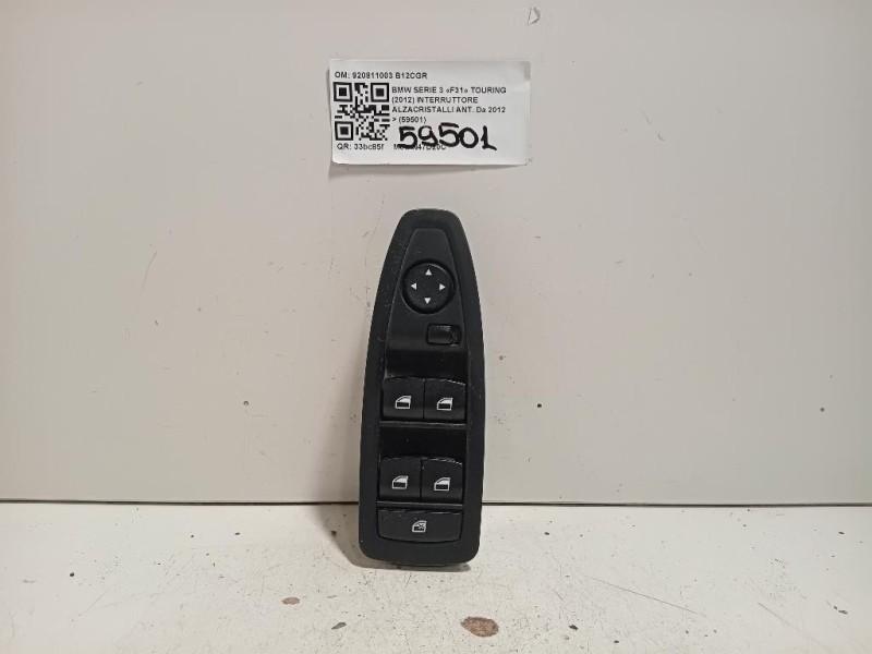 Interruttore Alzacristalli ANT 920811003 Bmw Serie 3 F31 Touring 2012