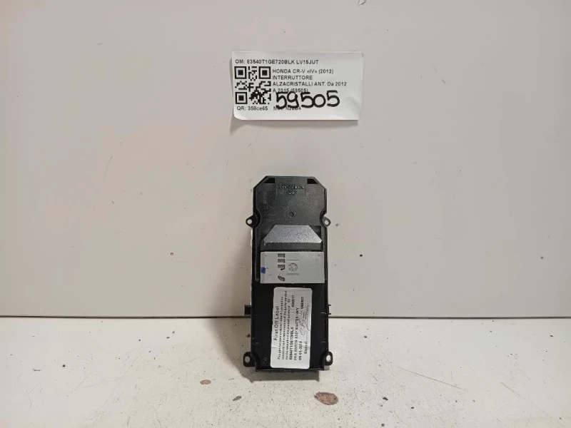Interruttore Alzacristalli ANT 83540T1GE720BLK Honda CR-V IV 2012