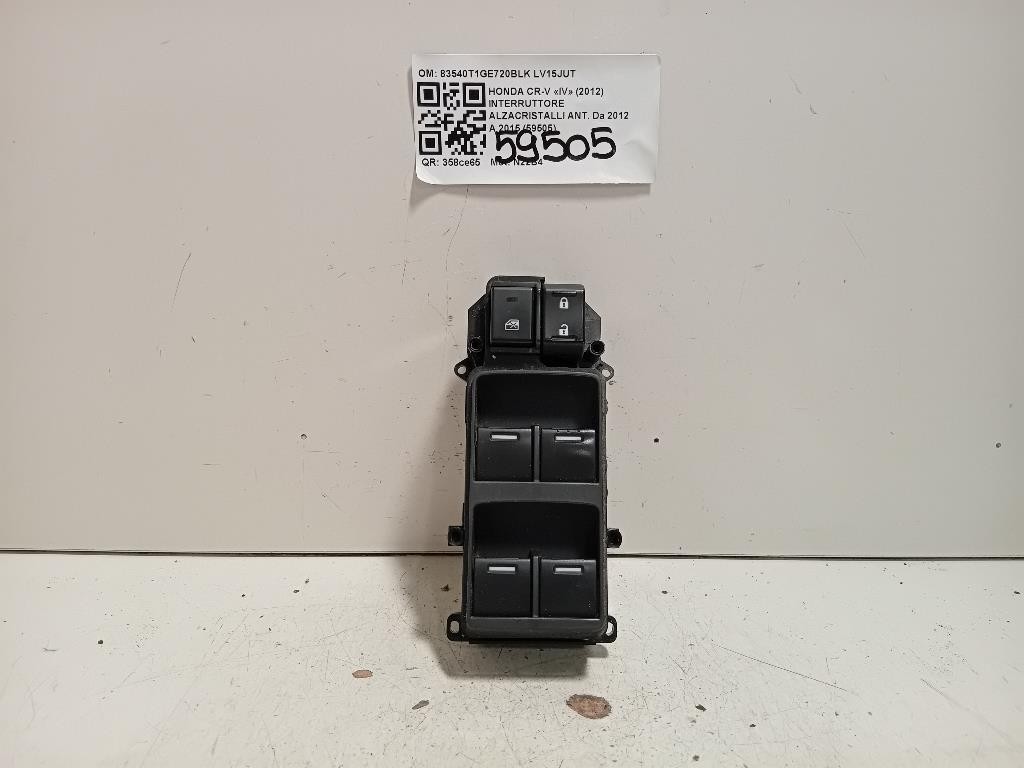 Interruttore Alzacristalli ANT 83540T1GE720BLK Honda CR-V IV 2012