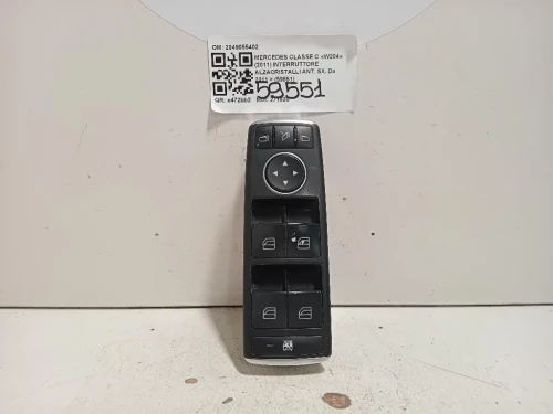 Interruttore Alzacristalli ANT SX 2049055402 Mercedes Classe C W204 2011