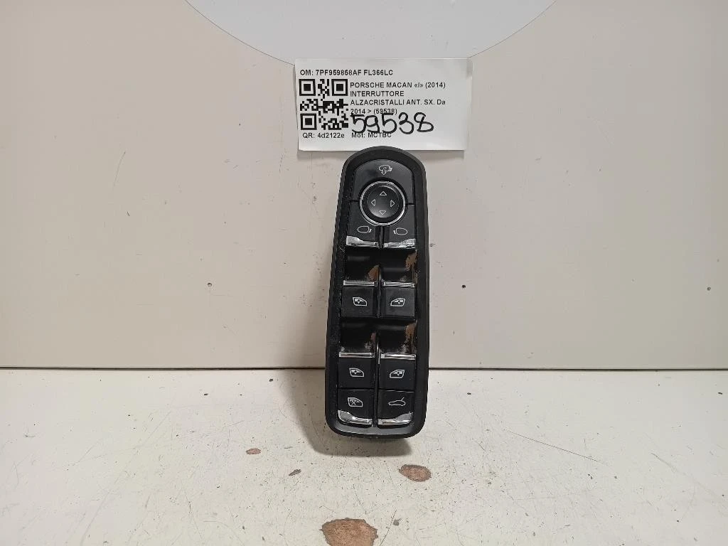 Interruttore Alzacristalli ANT SX 7PF959858AF Porsche Macan I 2014