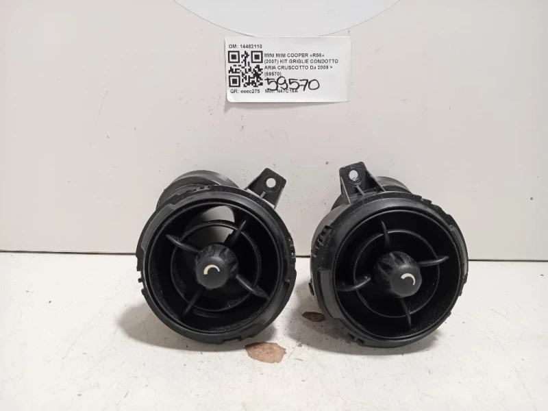 KIT Griglie Condotto ARIA Cruscotto 14482110 Mini MINI Cooper R56 2007