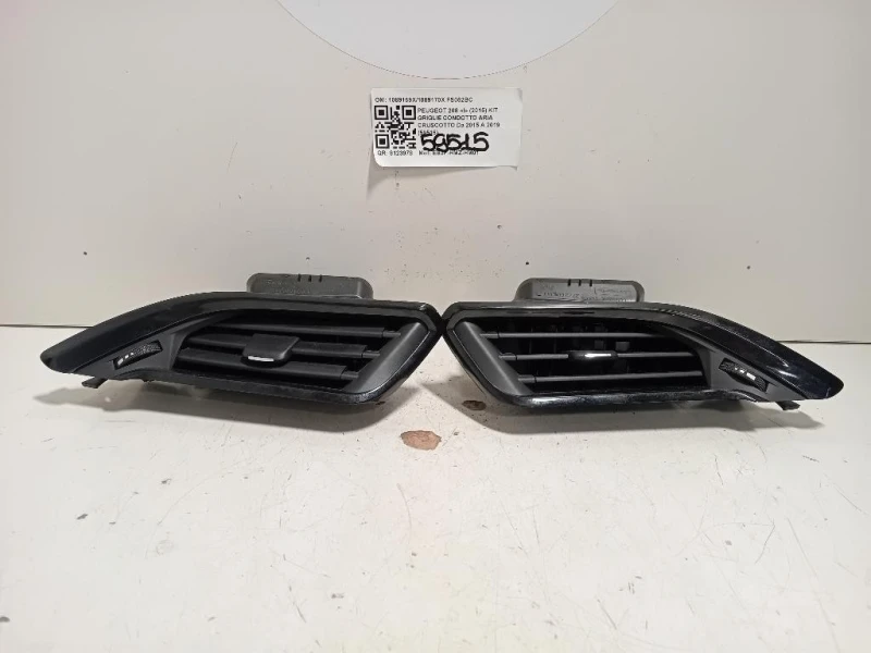 KIT Griglie Condotto ARIA Cruscotto 1089169X1089170X Peugeot 208 I 2015