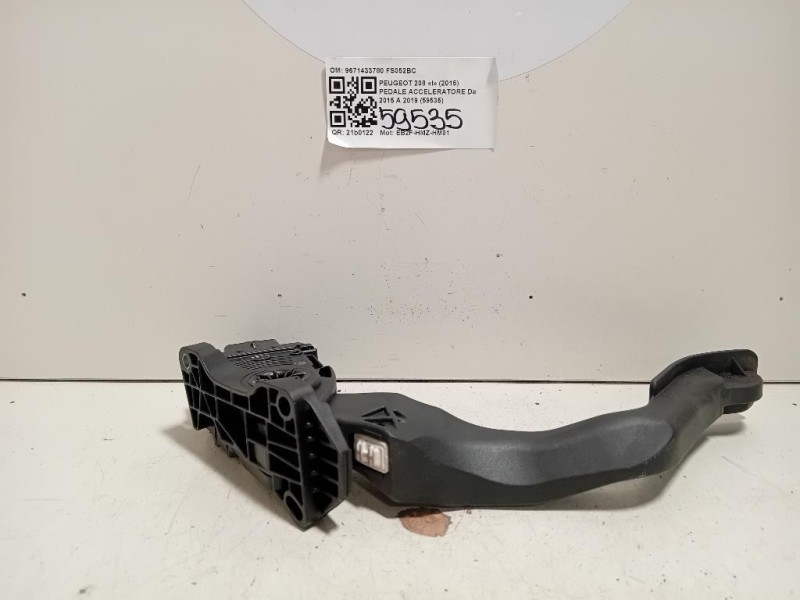 Pedale Acceleratore 9671433780 Peugeot 208 I 2015
