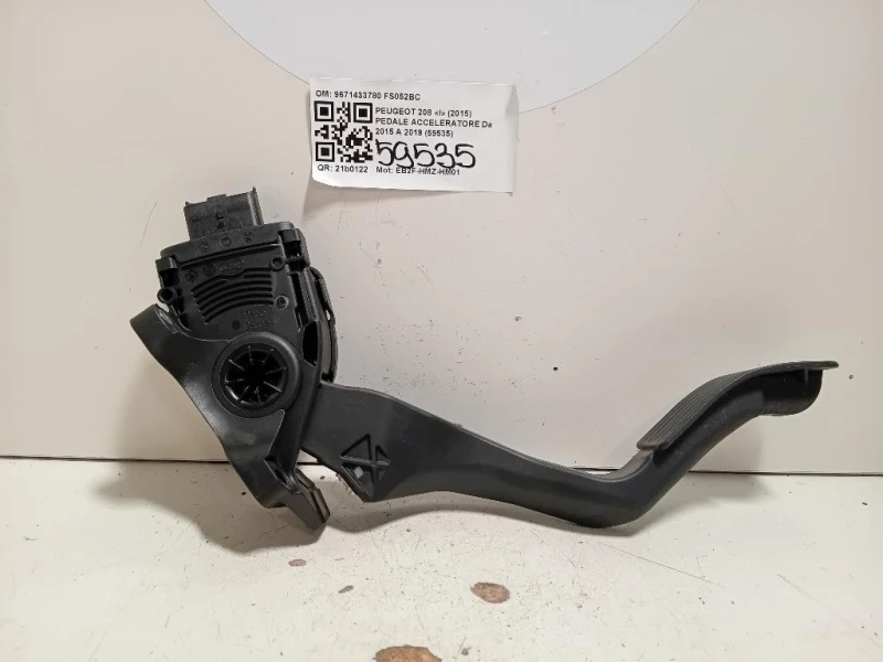 Pedale Acceleratore 9671433780 Peugeot 208 I 2015