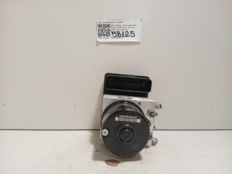Pompa ABS ANT 3451678930001 Bmw Serie 1 E87 Berlina 2005