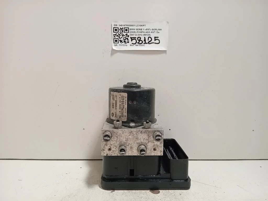 Pompa ABS ANT 3451678930001 Bmw Serie 1 E87 Berlina 2005