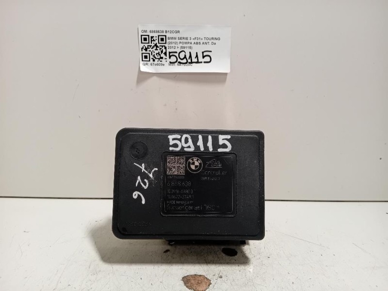 Pompa ABS ANT 6868638 Bmw Serie 3 F31 Touring 2012