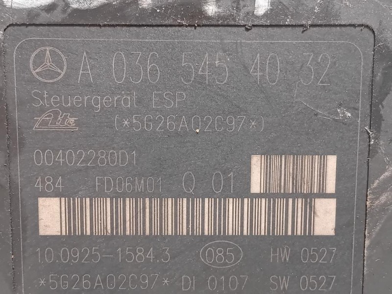 Pompa ABS ANT A0365454032 Mercedes Classe SLK R171 2004