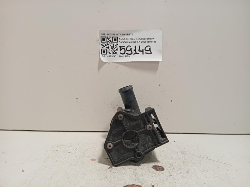 Pompa Acqua Supplementare 8E3910560 Audi A4 8EC 2005