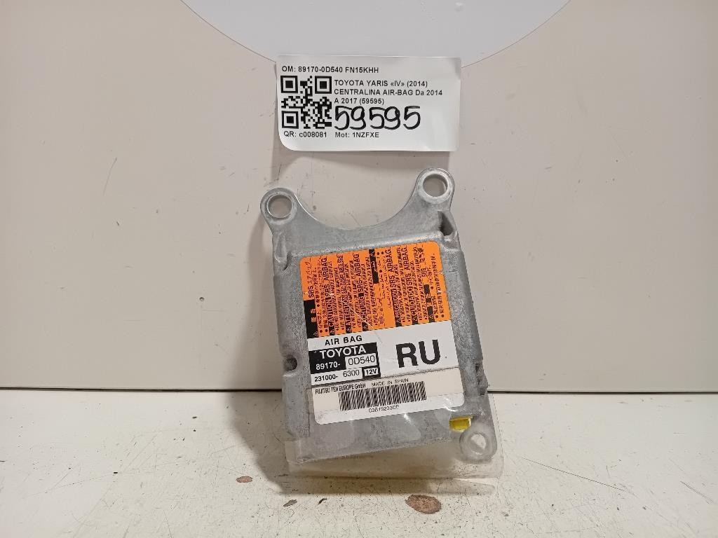 Centralina Air-bag 89170-0D540 Toyota Yaris IV 2014