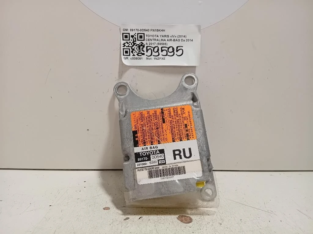 Centralina Air-bag 89170-0D540 Toyota Yaris IV 2014