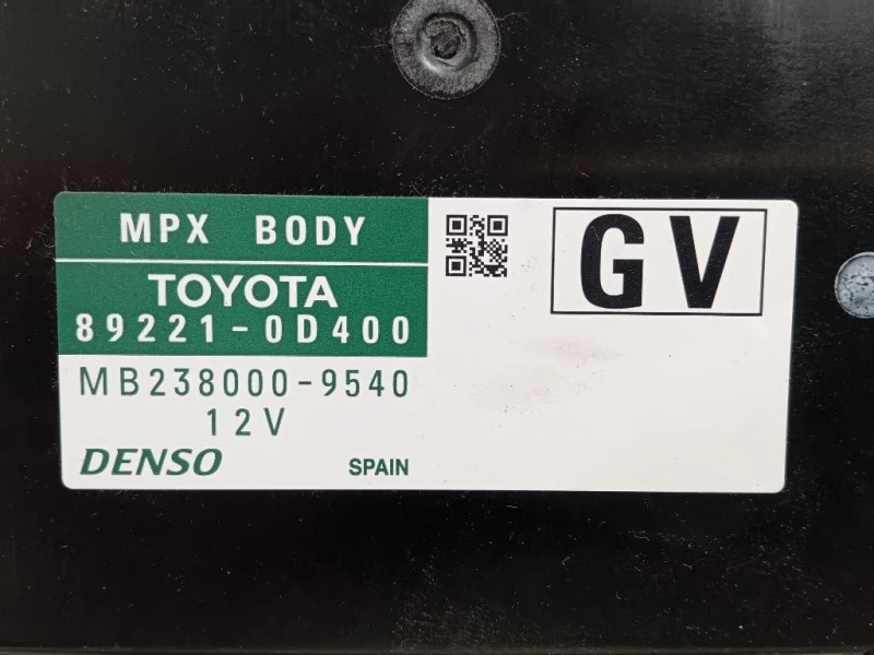 Centralina Comfort 89221-0D400 Toyota Yaris IV 2014