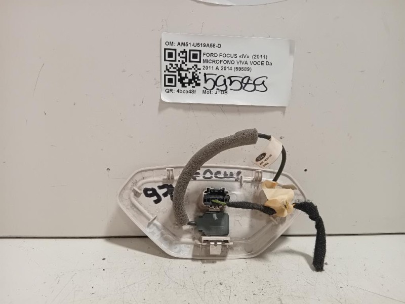 Microfono VIVA VOCE AM51-U519A58-D Ford Focus IV 2011