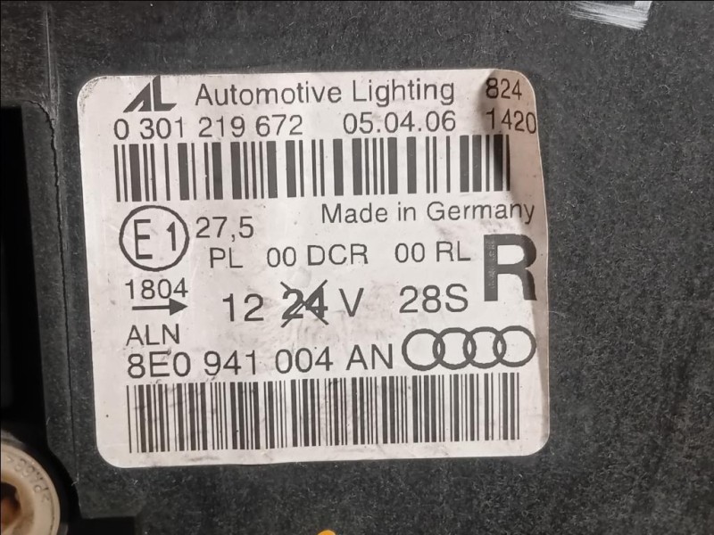 Proiettore ANT DX 8E0941004AN Audi A4 8EC 2005