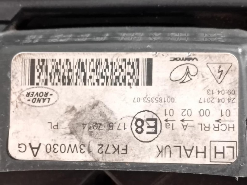Proiettore ANT SX FK7213W030AG Land Rover Discovery V Sport 2015