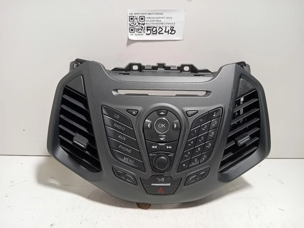 Pulsantiera Multifunzione Console Centrale BM5T18K811BA Ford Ecosport 2013