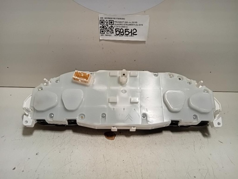 Quadro Strumenti 9825986180 Peugeot 208 I 2015