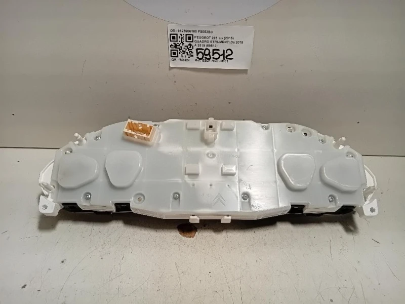 Quadro Strumenti 9825986180 Peugeot 208 I 2015