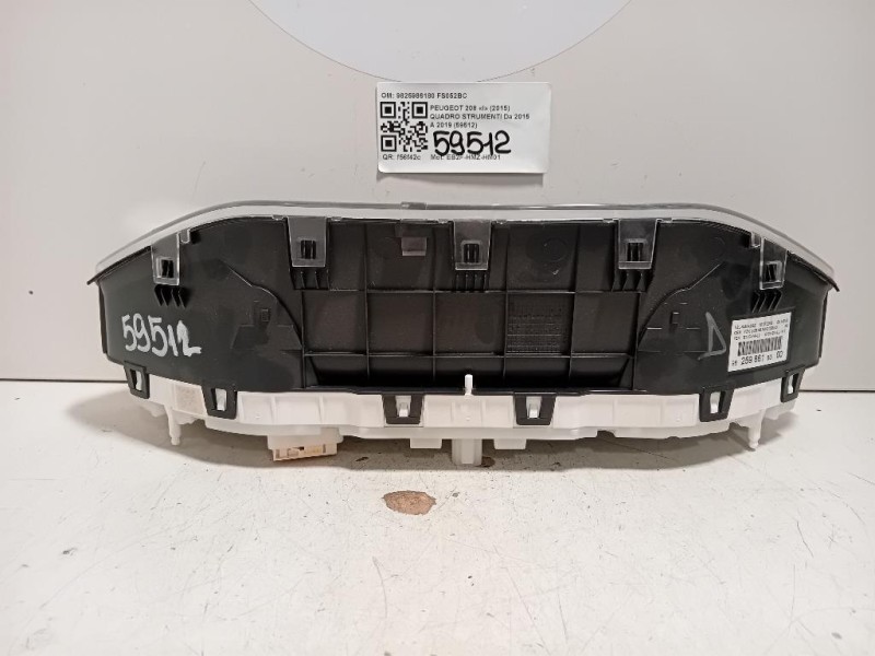 Quadro Strumenti 9825986180 Peugeot 208 I 2015