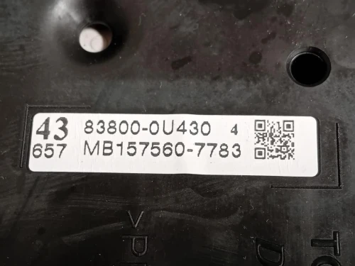 Quadro Strumenti 83800-0U430 Toyota Yaris IV 2014