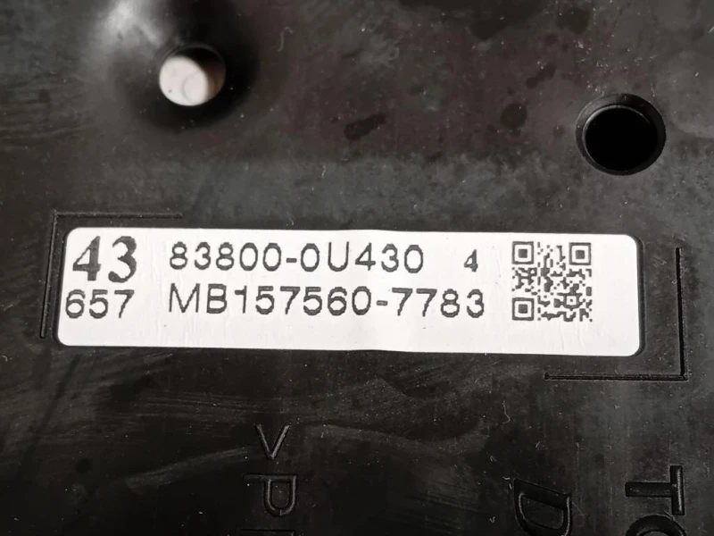 Quadro Strumenti 83800-0U430 Toyota Yaris IV 2014