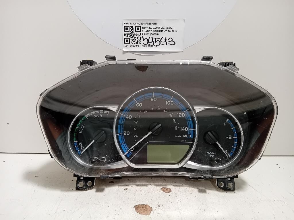 Quadro Strumenti 83800-0U430 Toyota Yaris IV 2014