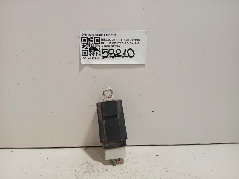 RELE DI Controllo 259809X400 Nissan Cabstar TL 1998