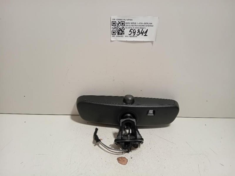 Retrovisore Interno 026662 Bmw Serie 1 F20 Berlina 2012