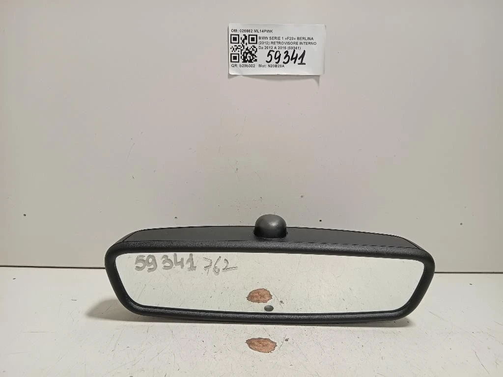 Retrovisore Interno 026662 Bmw Serie 1 F20 Berlina 2012