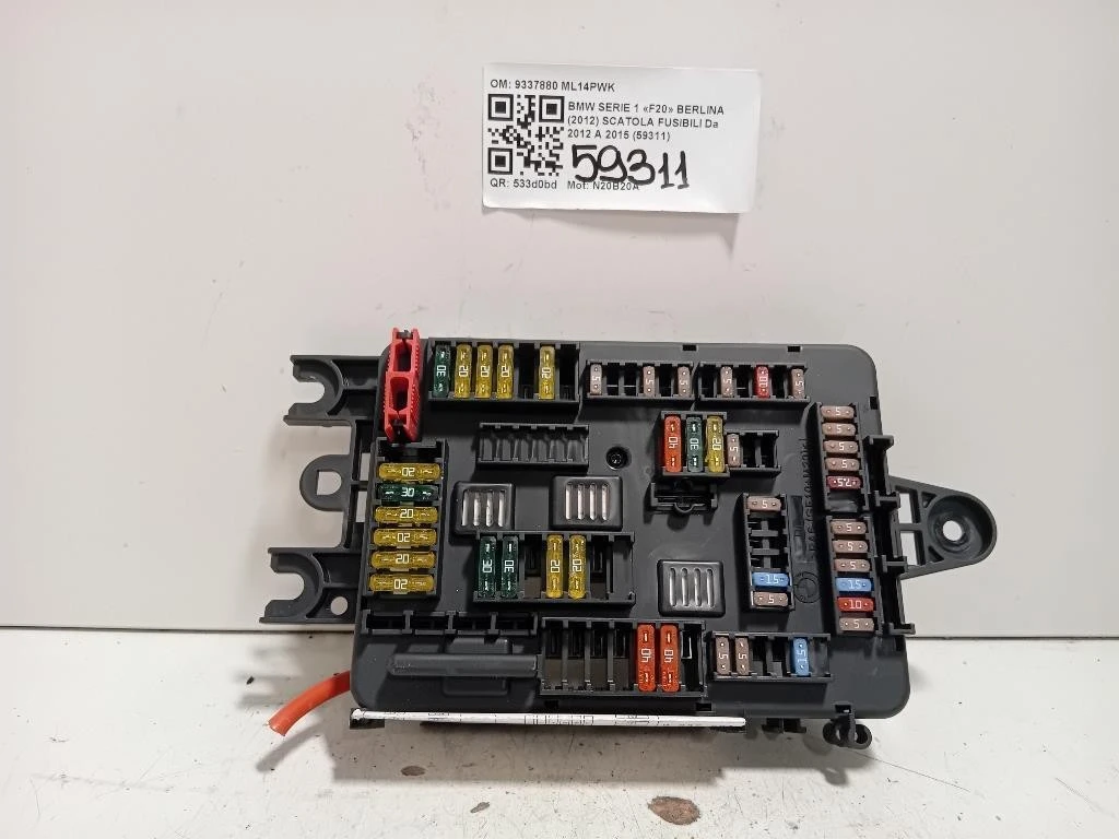 Scatola Fusibili 9337880 Bmw Serie 1 F20 Berlina 2012