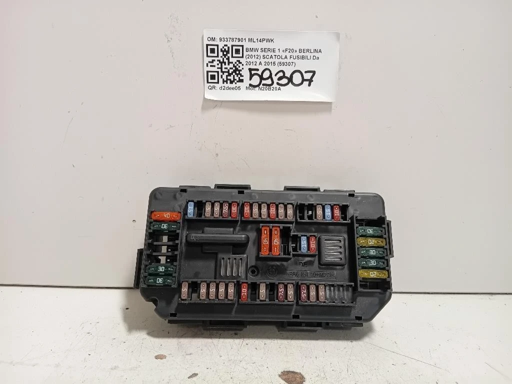 Scatola Fusibili 933787901 Bmw Serie 1 F20 Berlina 2012
