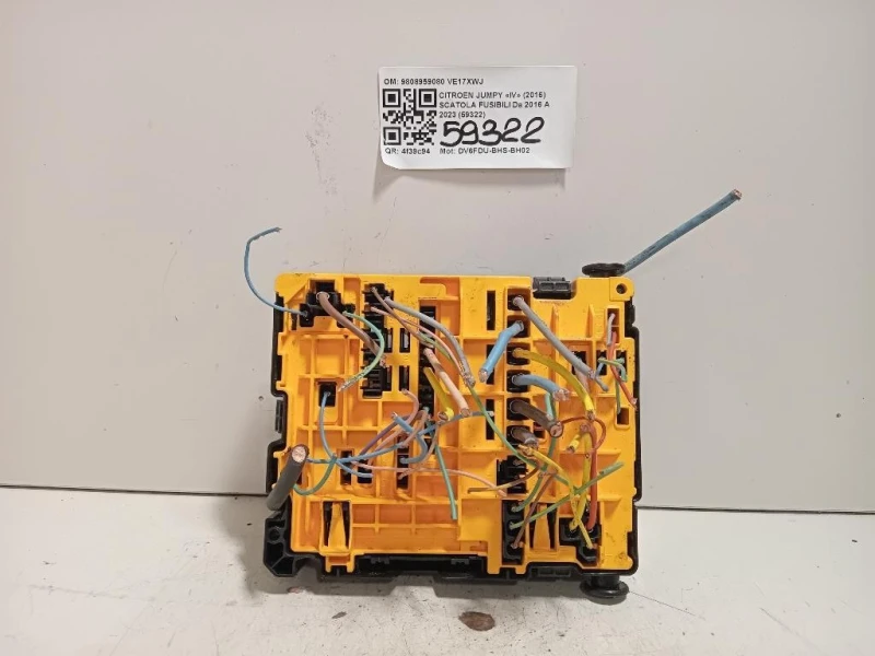 Scatola Fusibili 9808959080 Citroen Jumpy IV 2016