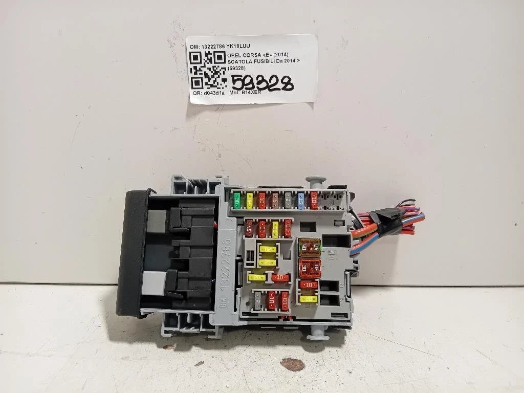 Scatola Fusibili 13222786 Opel Corsa E 2014
