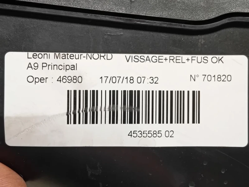 Scatola Fusibili 453558502 Peugeot 208 I 2015