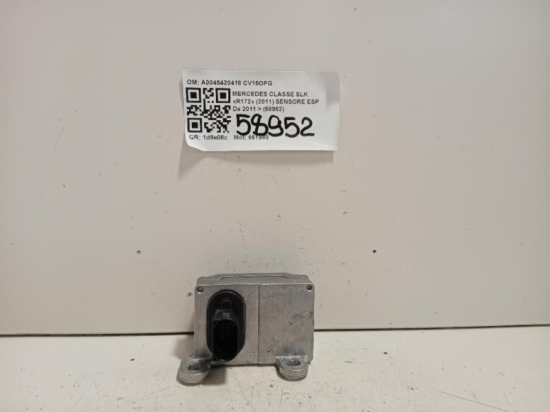 Sensore ESP A0045420418 Mercedes Classe SLK R172 2011