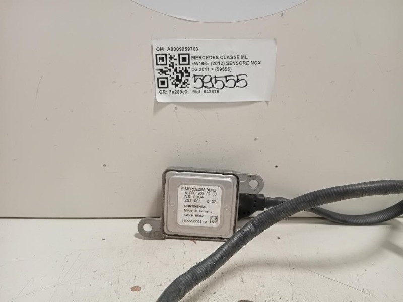 Sensore NOX A0009059703 Mercedes Classe ML W166 2012