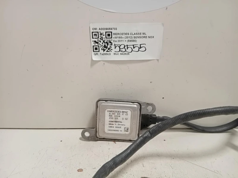 Sensore NOX A0009059703 Mercedes Classe ML W166 2012