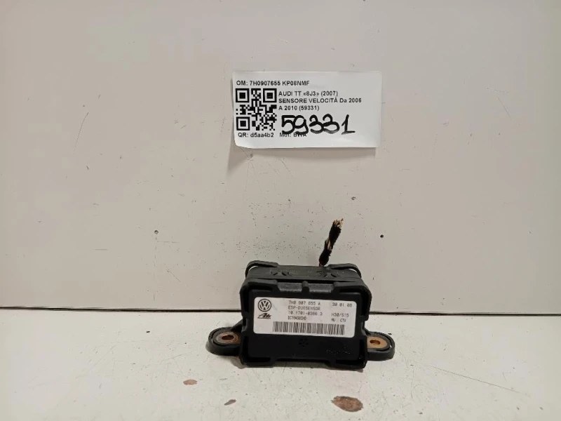 Sensore Velocità 7H0907655 Audi TT 8J3 2007
