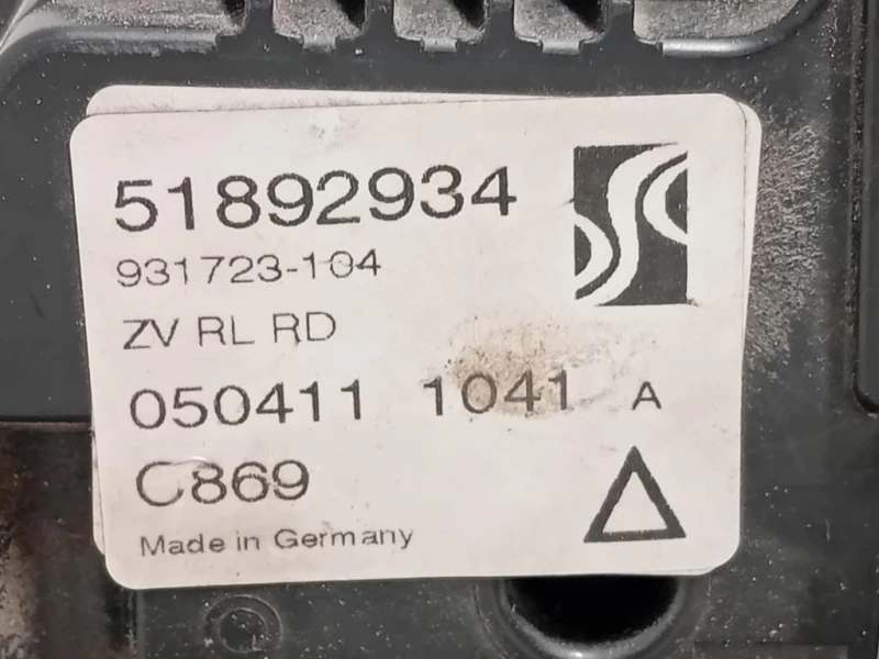 Serratura Porta POST SX 51892934 Fiat Punto EVO 2010