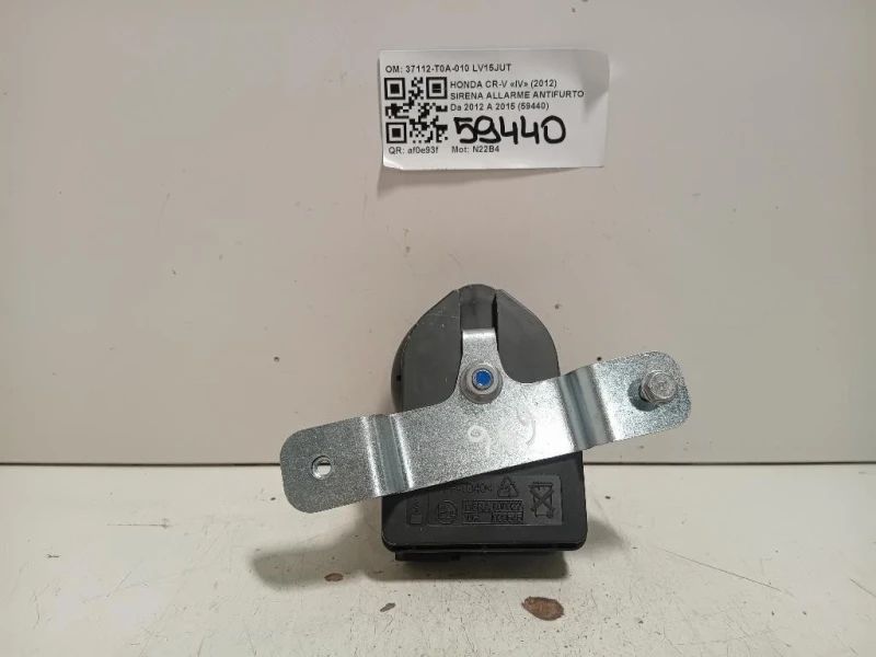 Sirena Allarme Antifurto 37112-T0A-010 Honda CR-V IV 2012