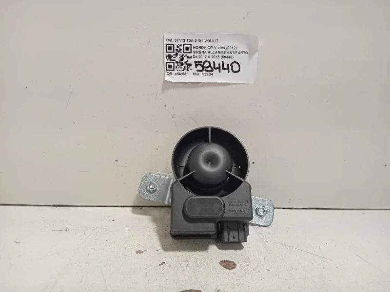 Sirena Allarme Antifurto 37112-T0A-010 Honda CR-V IV 2012